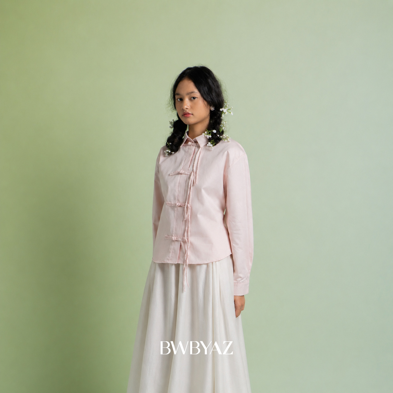 BWBYAZ - Abellyna Shanghai Shirt (READY STOCK)