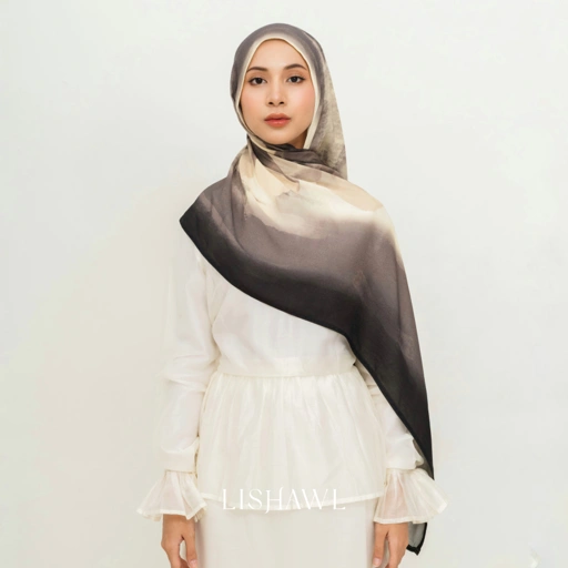 Image of LISHAWL - Nona Srilasha Flower Scarf (READY STOCK)