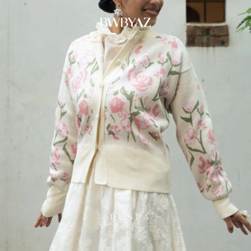 Image of BWBYAZ - PUSPA CITA RAYA - Nona Kirania Knit Top (READY STOCK)