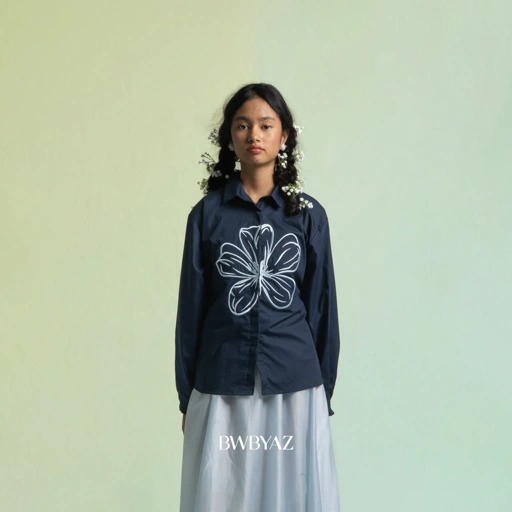 BWBYAZ - Sasmita Blooming Shirt. (READY STOCK)
