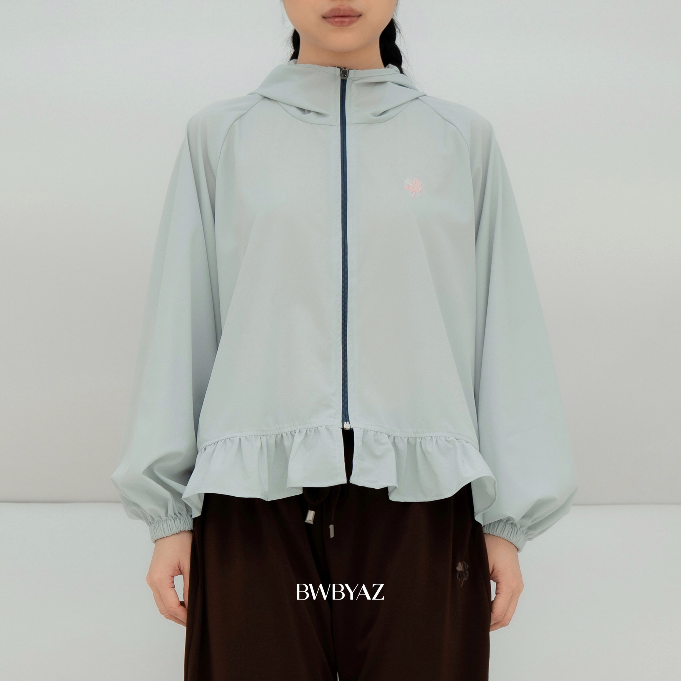 BWBYAZ -  Ivy Ruffle Jacket (READY STOCK)