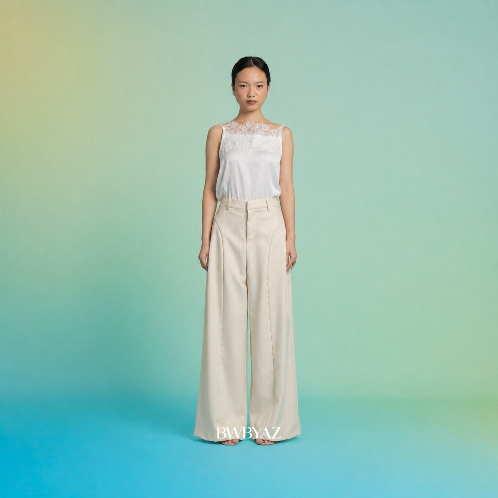 BWBYAZ - Azalea Flare Pants (READY STOCK)