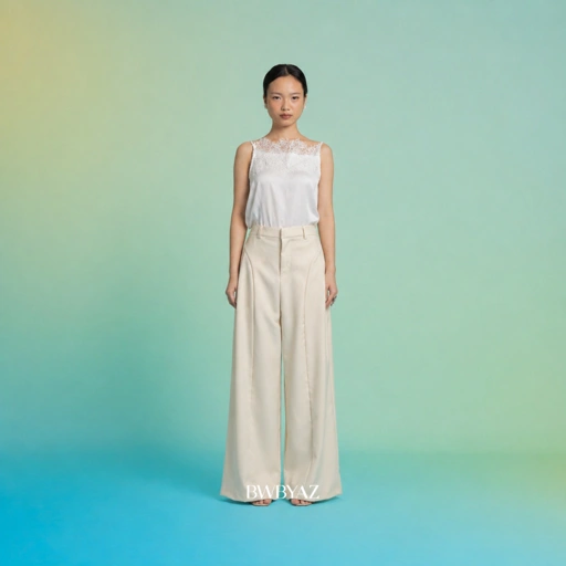 BWBYAZ - Azalea Flare Pants (READY STOCK)