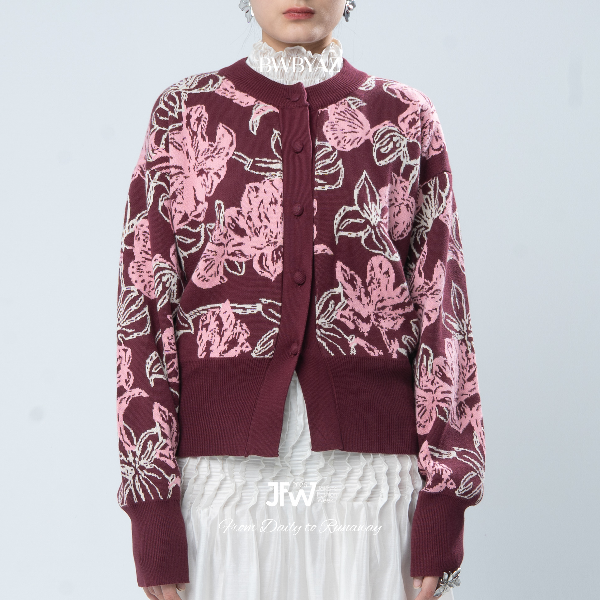 BWBYAZ JFW COLLECTION - Gia Fitted Knit Cardigan (READY STOCK)