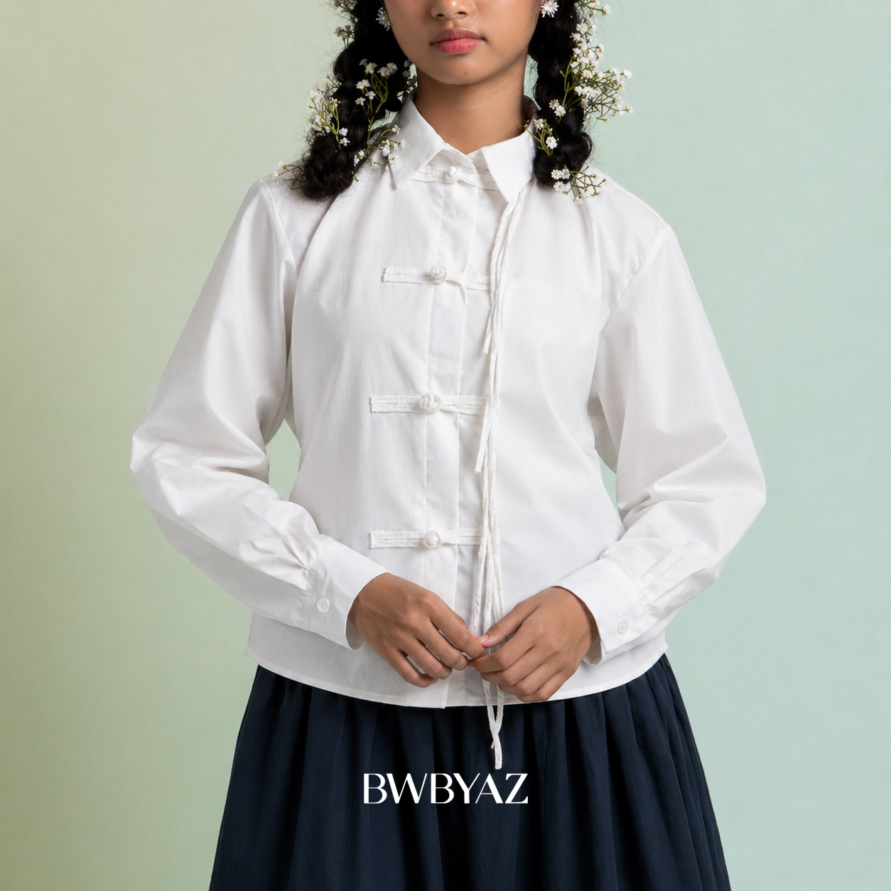 BWBYAZ - Abellyna Shanghai Shirt (READY STOCK)