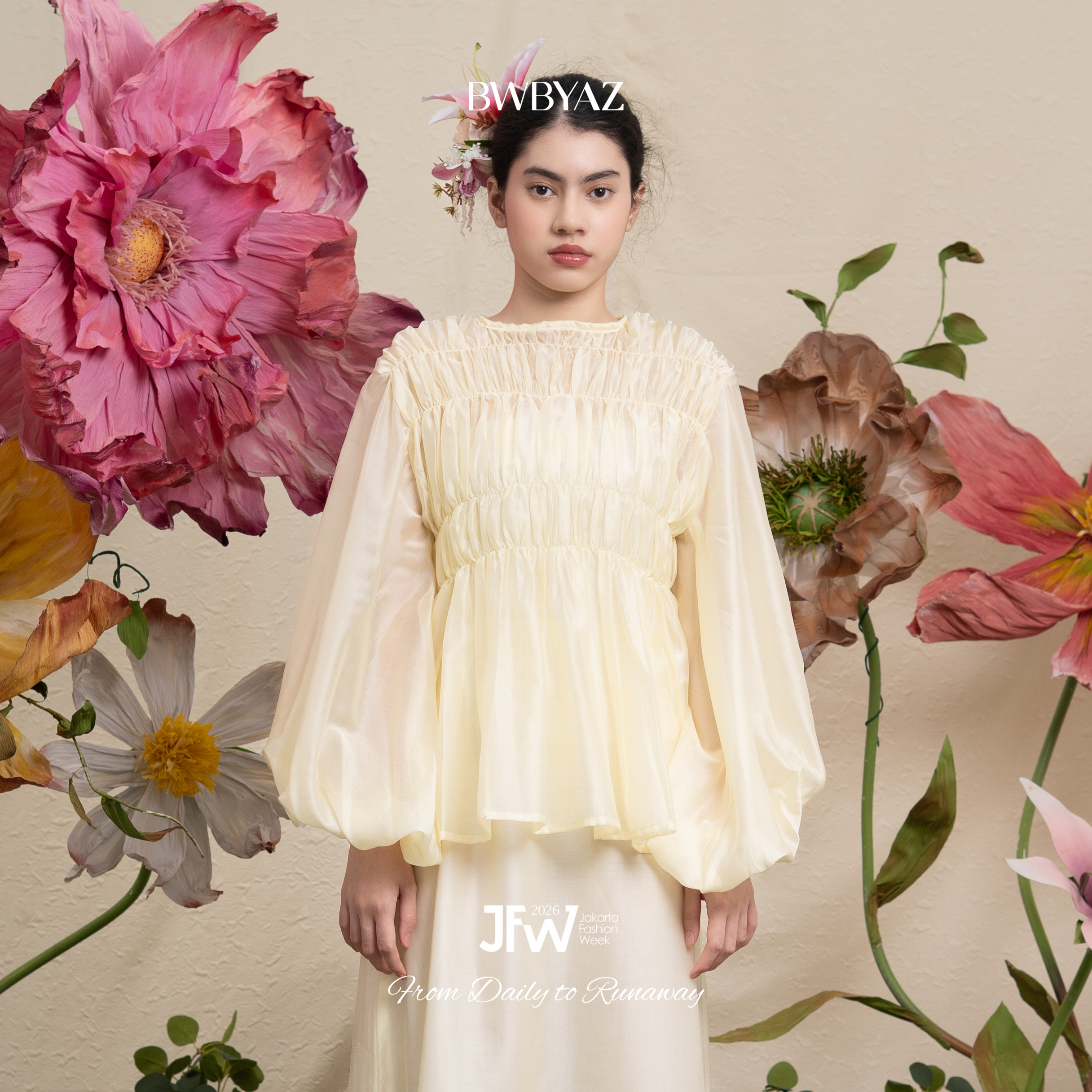 BWBYAZ JFW COLLECTION - Solene Shirred Blouse