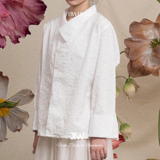 Image of BWBYAZ JFW COLLECTION -  KAIRA ASYMMETRICAL SHIRT