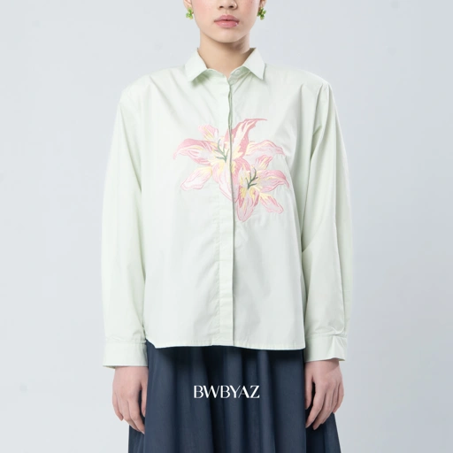 BWBYAZ - Caroline Blooming Shirt (READY STOCK)