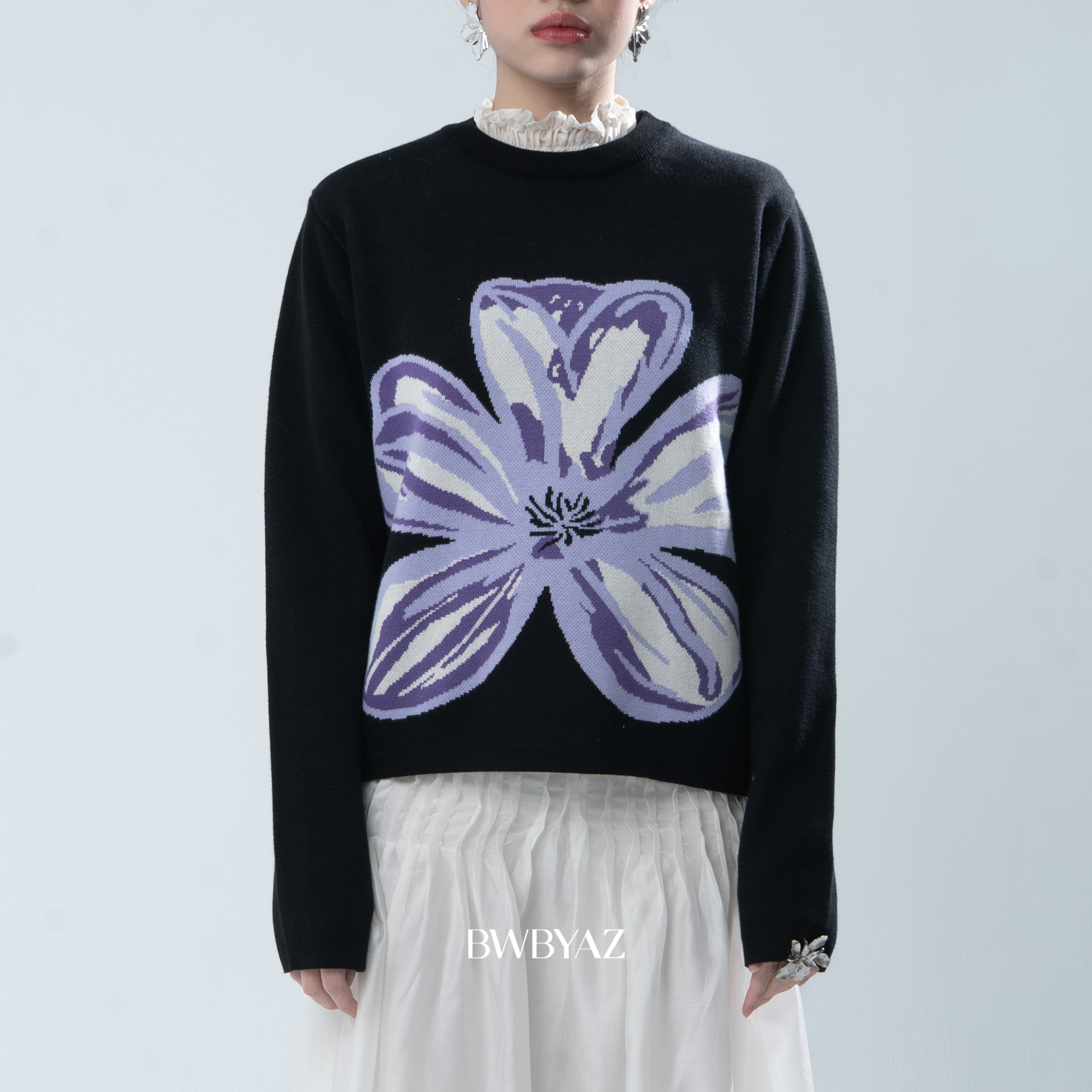 BWBYAZ - Claire Blossom Knit (READY STOCK)