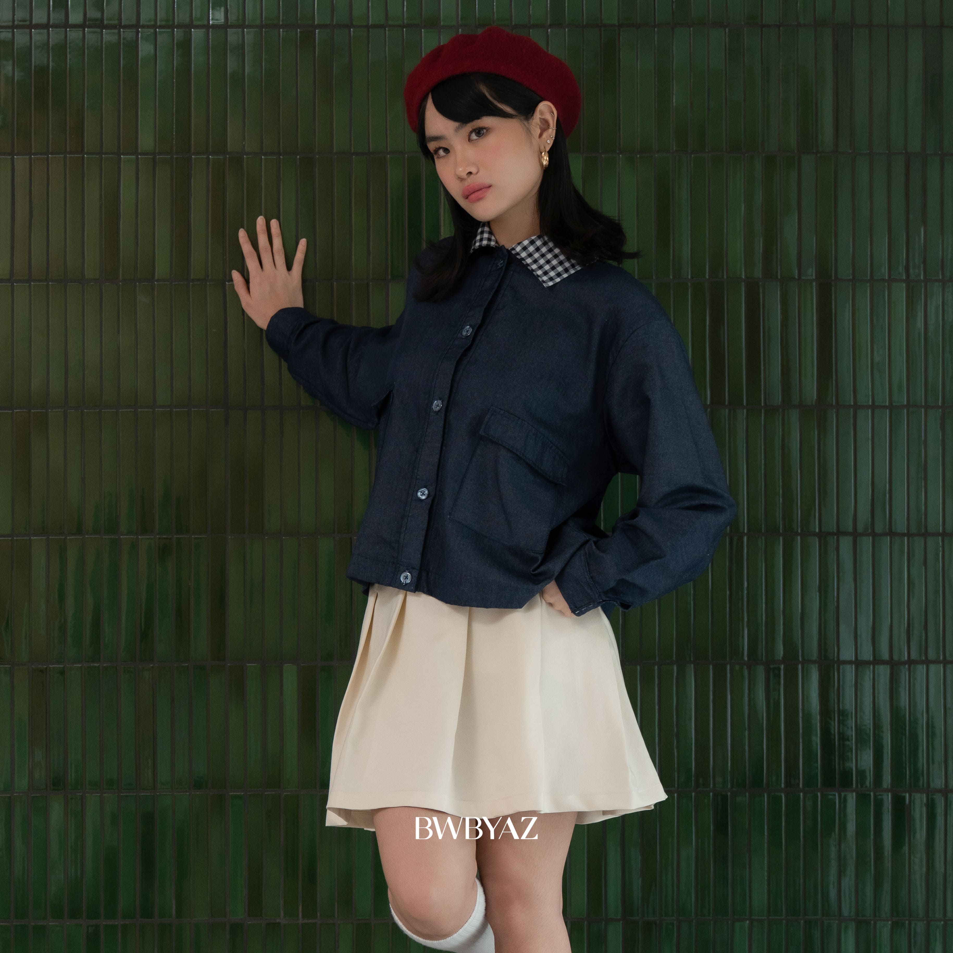 BWBYAZ - Kiana Boxy Jacket (READY STOCK)