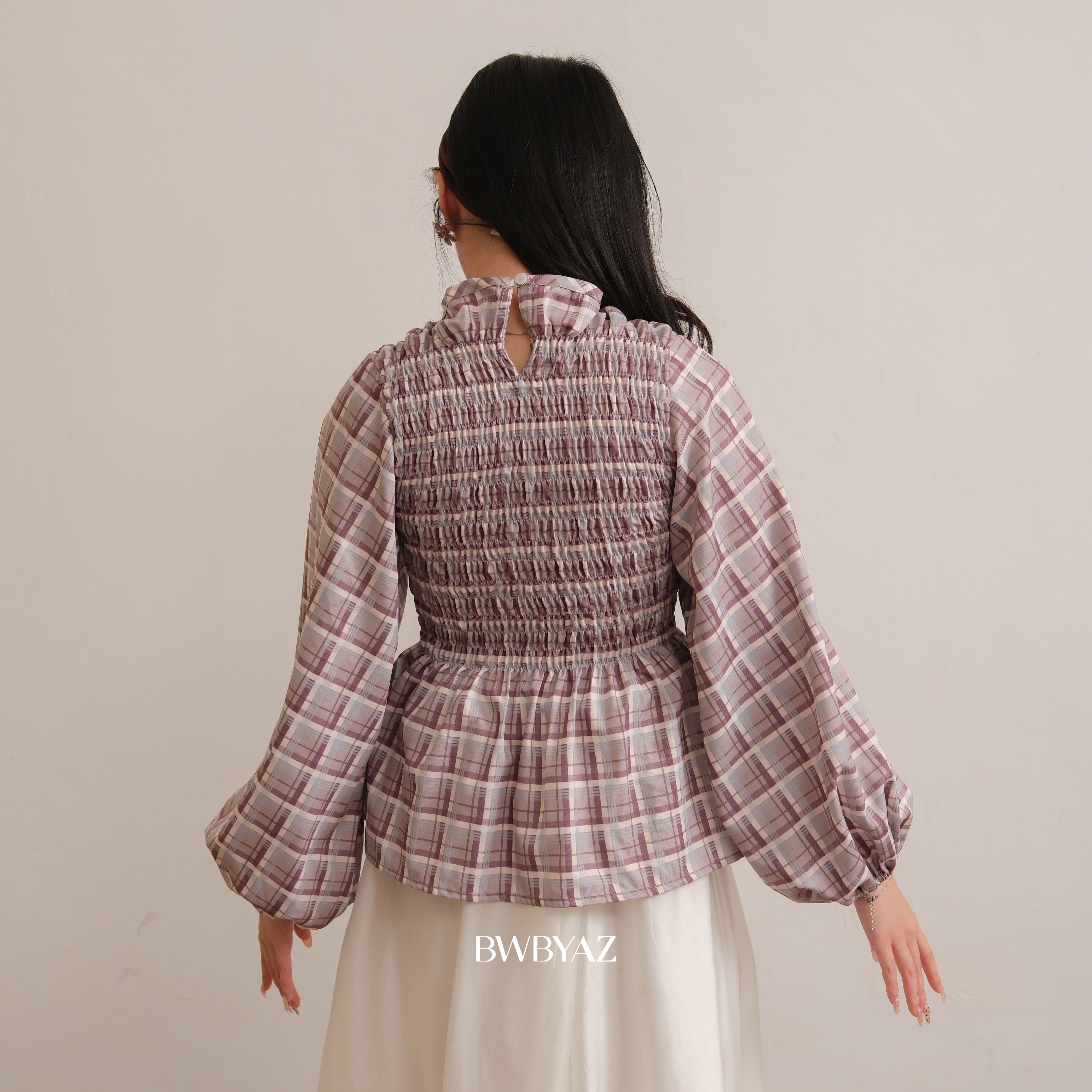 BWBYAZ - Kyla Shirred Top (READY STOCK)