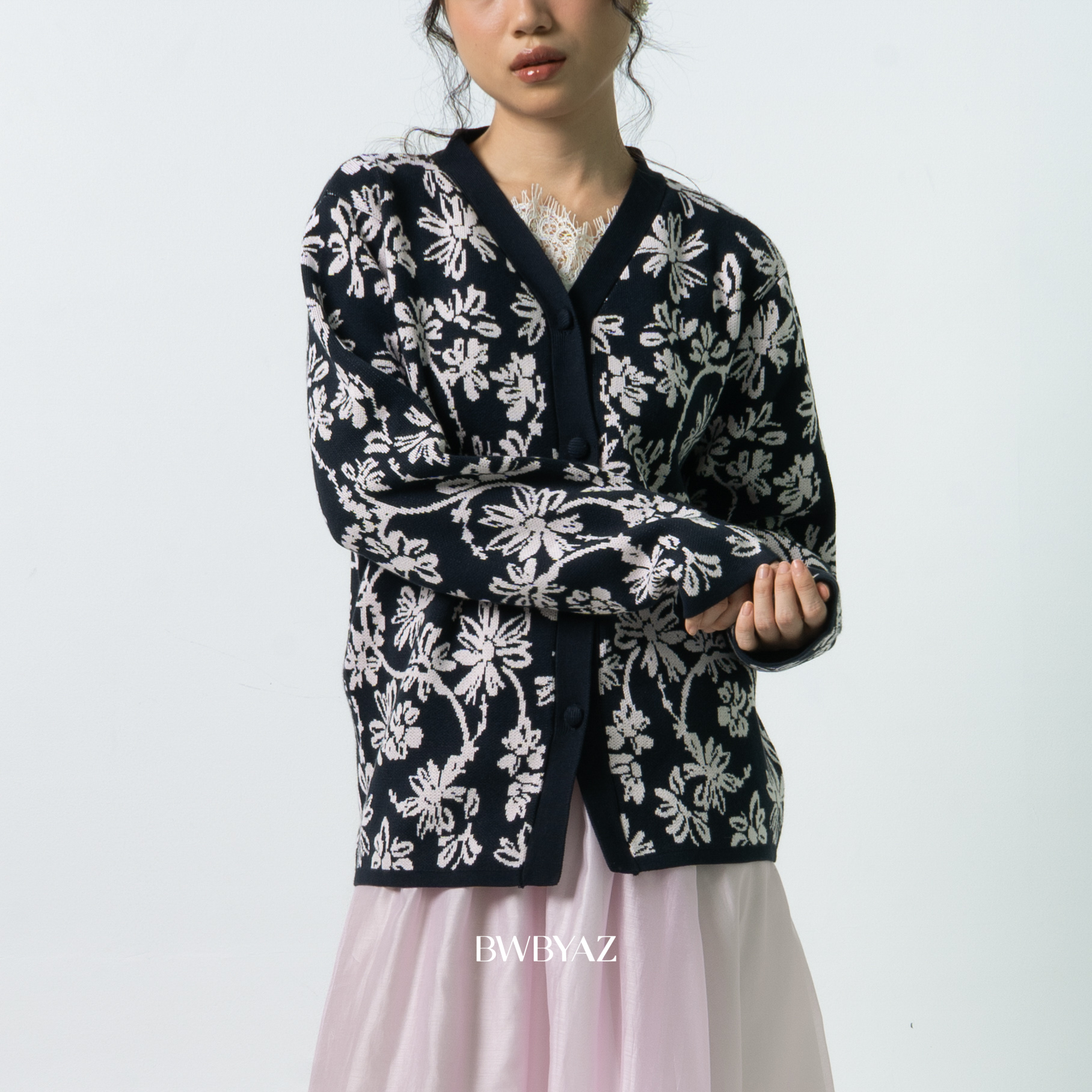 BWBYAZ - Kalina Knit Cardigan (READY STOCK)