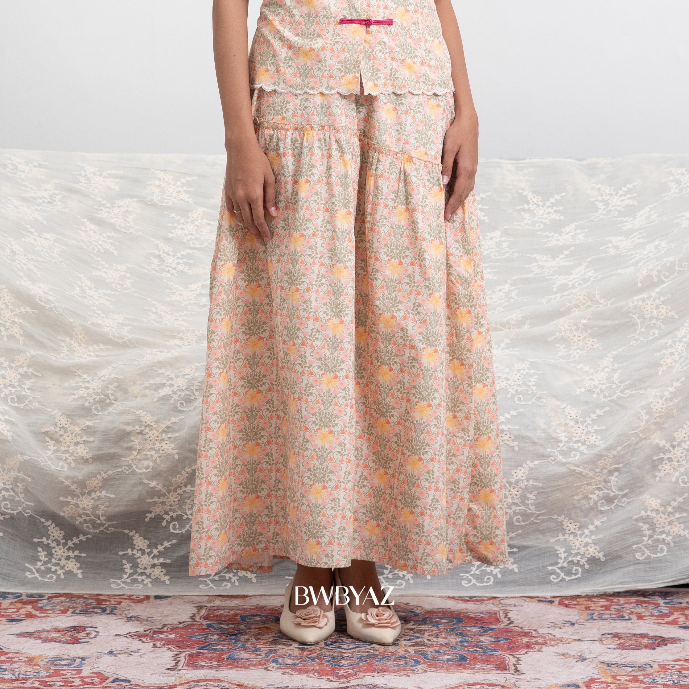 BWBYAZ RONA JELITA JMFW COLLECTION - Ayuna Asymmetrical Skirt (READY STOCK)