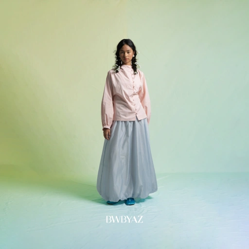 Image of BWBYAZ - Estari Button Top