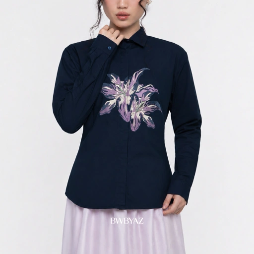 Image of BWBYAZ - Thaliana Blooming Shirt (READY STOCK)