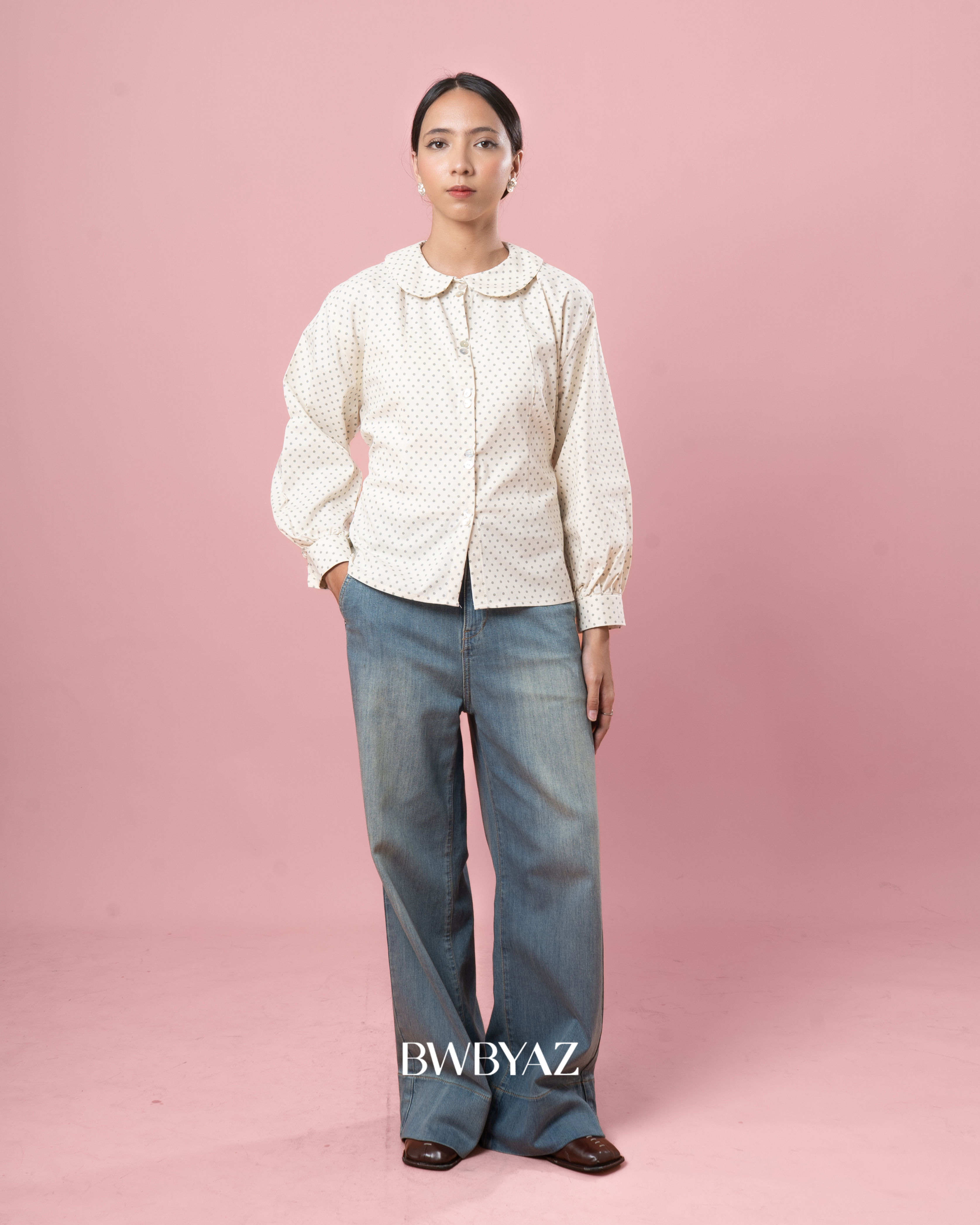 BWBYAZ STAPLE EASE - ALTHEA FITTED SHIRT