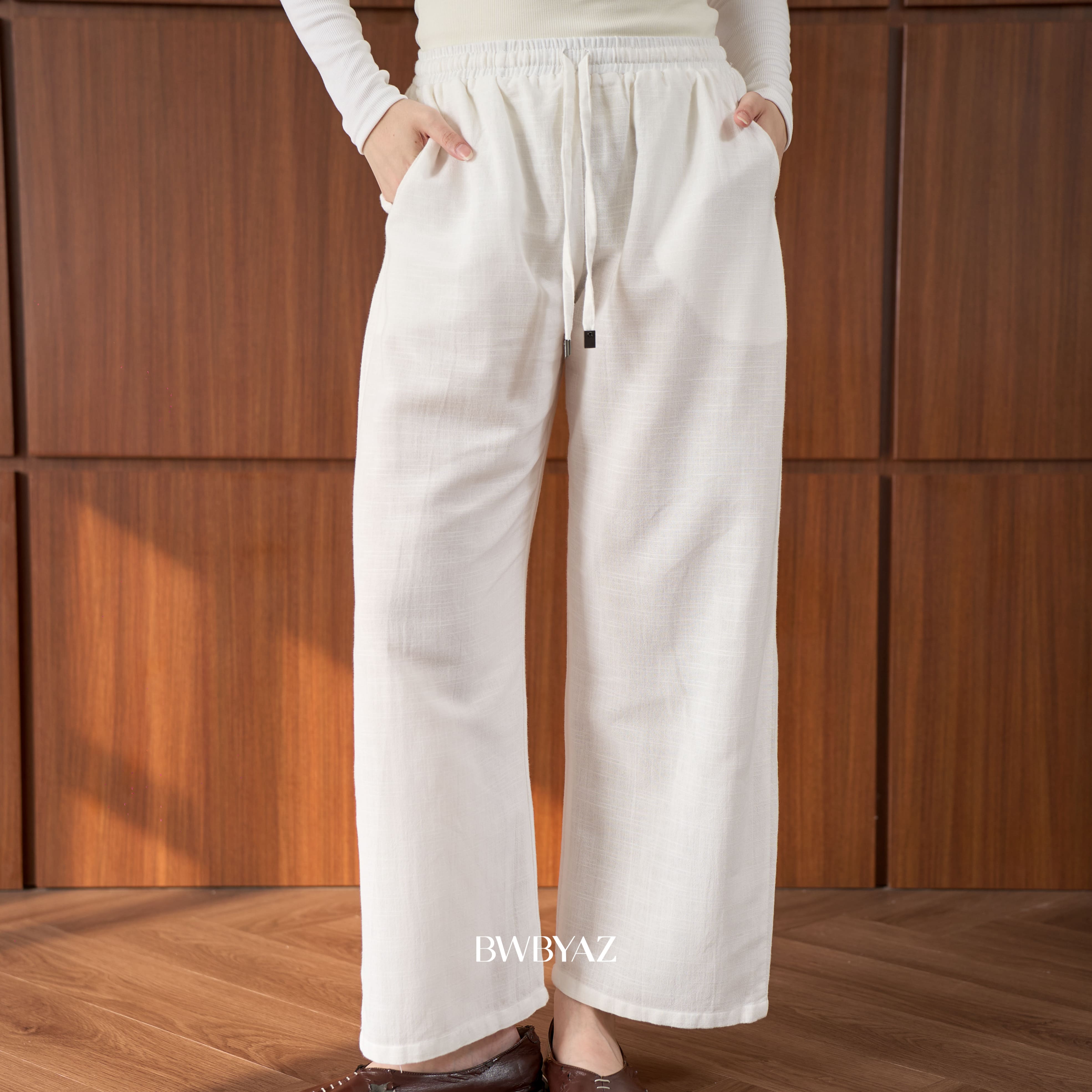 BWBYAZ - Rianka Loose Pants (READY STOCK)