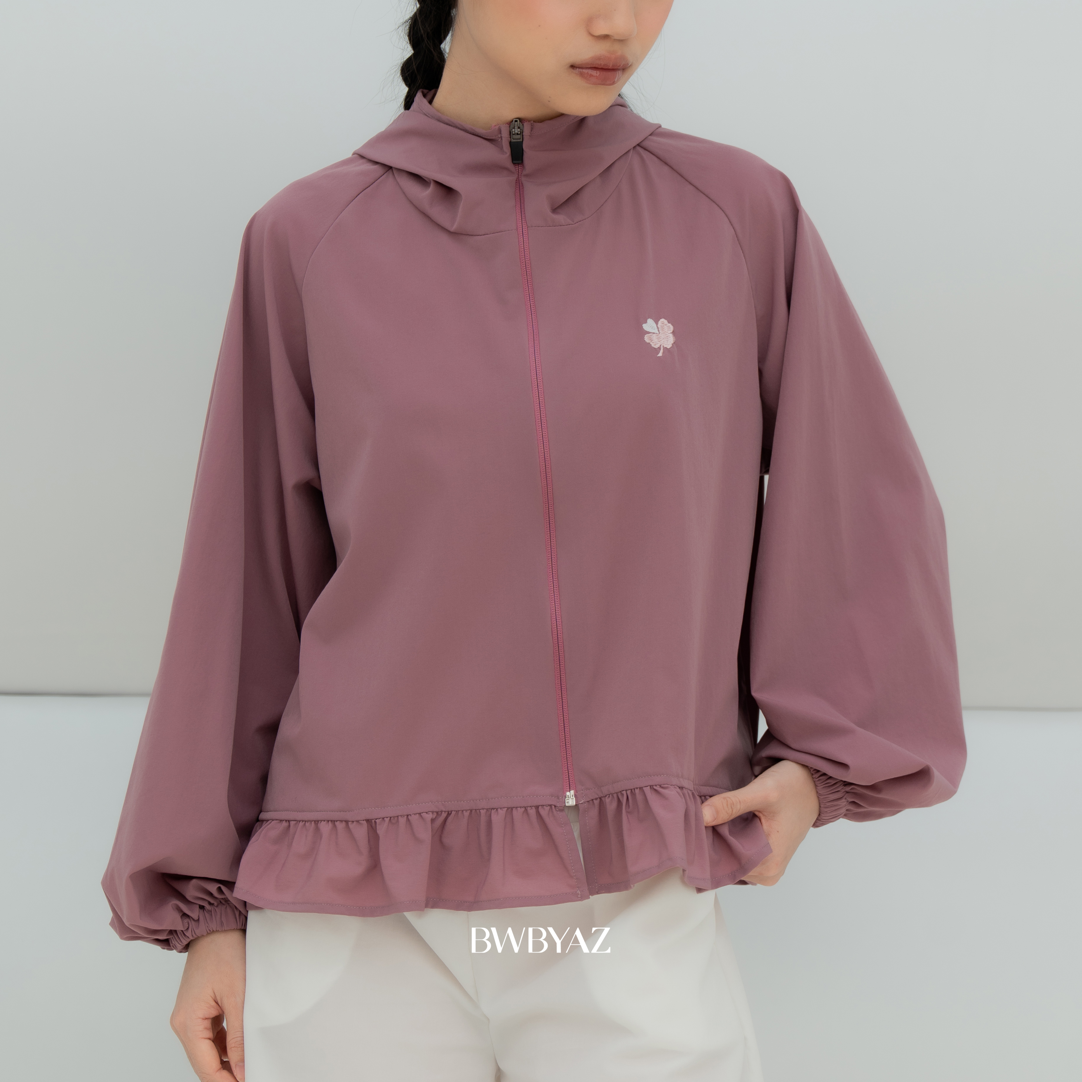 BWBYAZ -  Ivy Ruffle Jacket (READY STOCK)