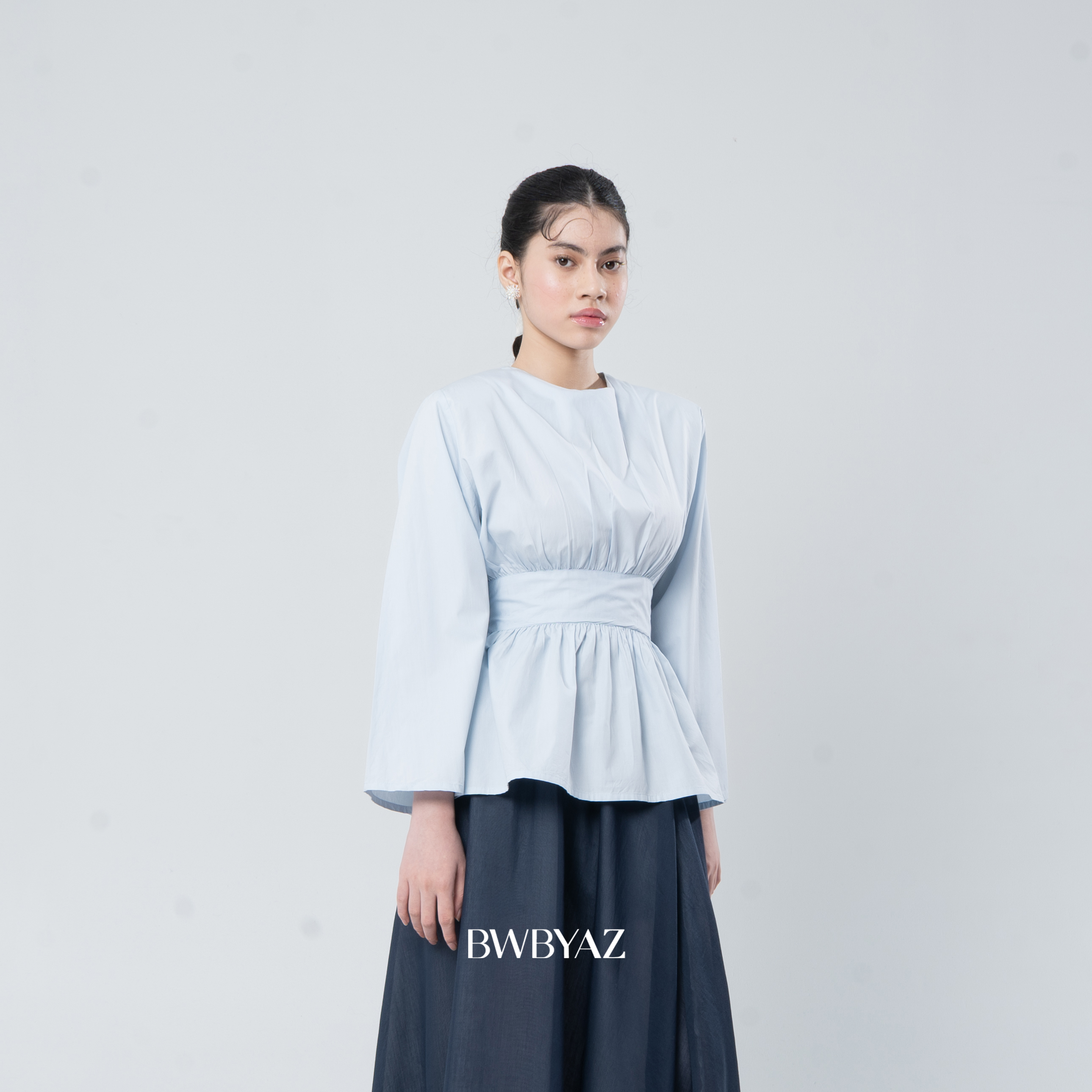 BWBYAZ - Arulla Obi Blouse (READY STOCK)