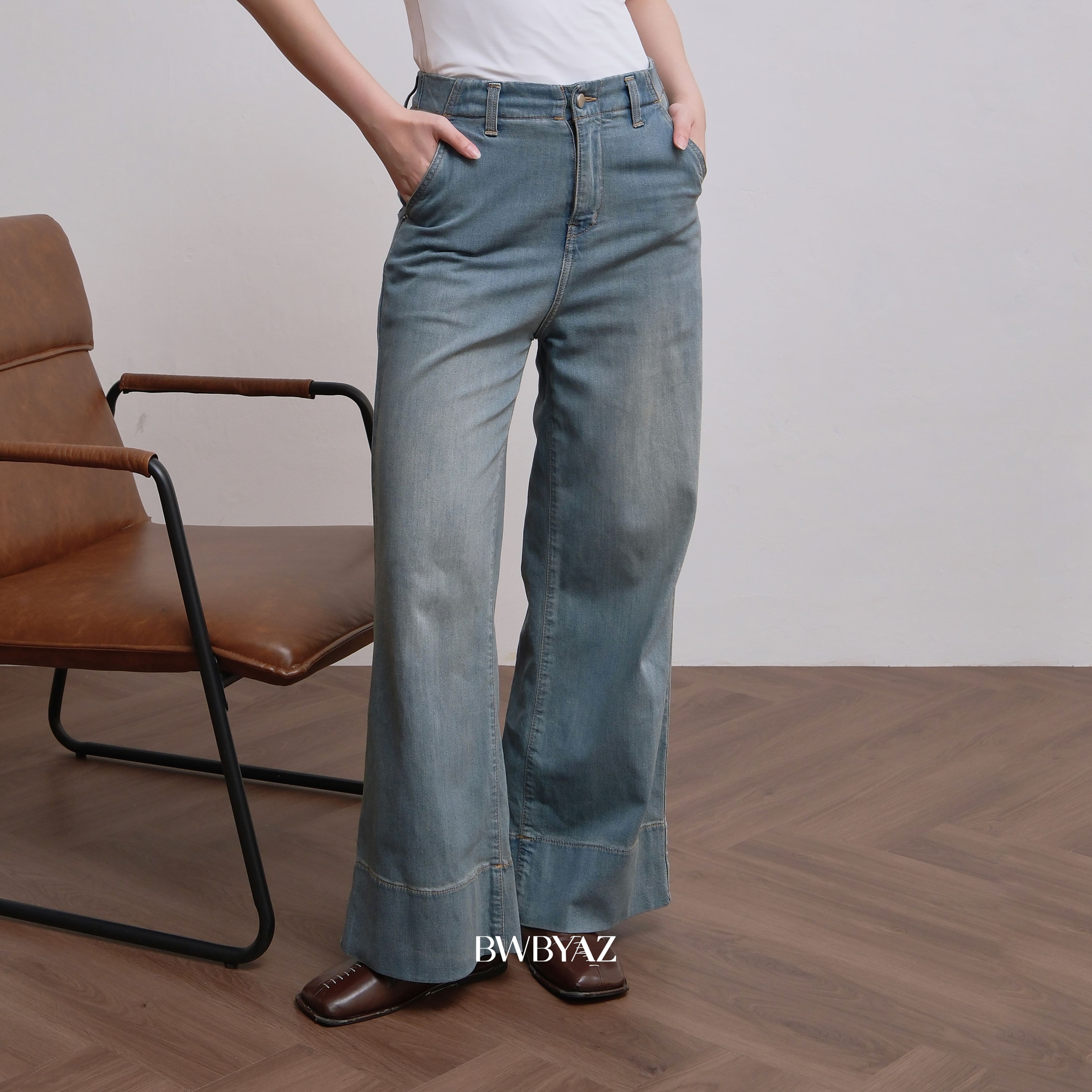 BWBYAZ STAPLE EASE - Oryn Loose Pants (READY STOCK)