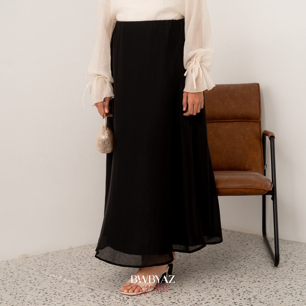 BWBYAZ SIGNATURE - ELOIR SHEER SKIRT (READYSTOCK)