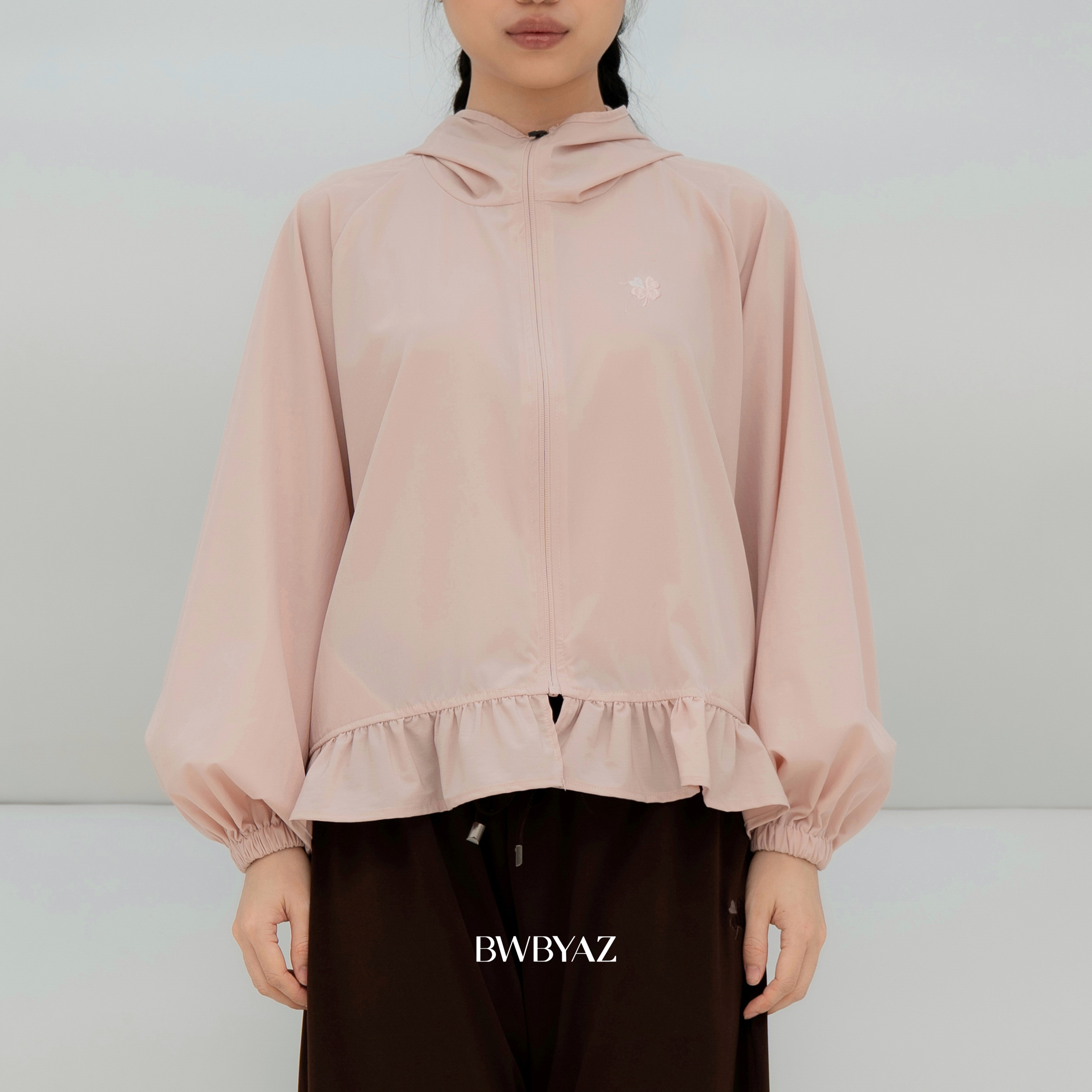 BWBYAZ -  Ivy Ruffle Jacket (READY STOCK)