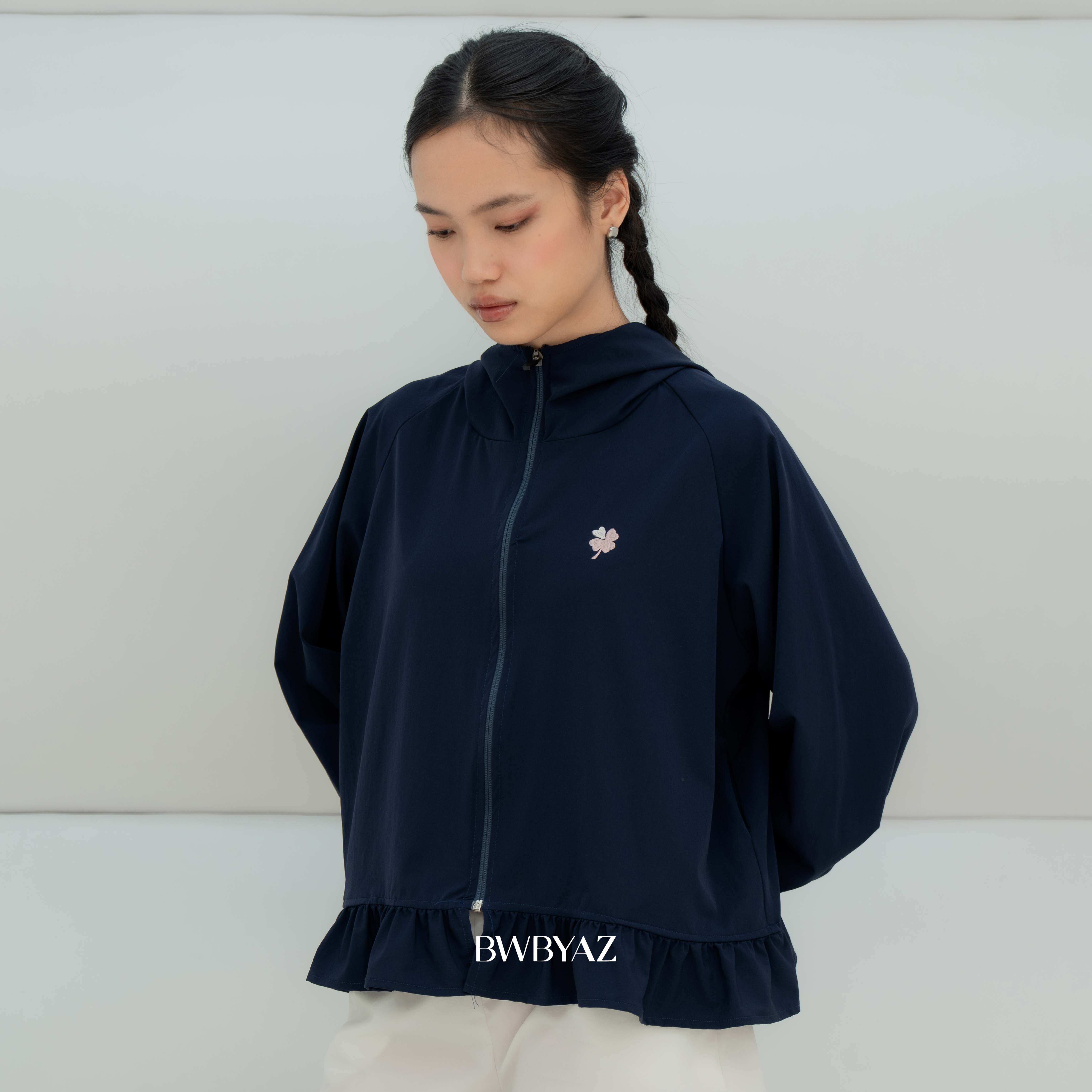BWBYAZ -  Ivy Ruffle Jacket (READY STOCK)