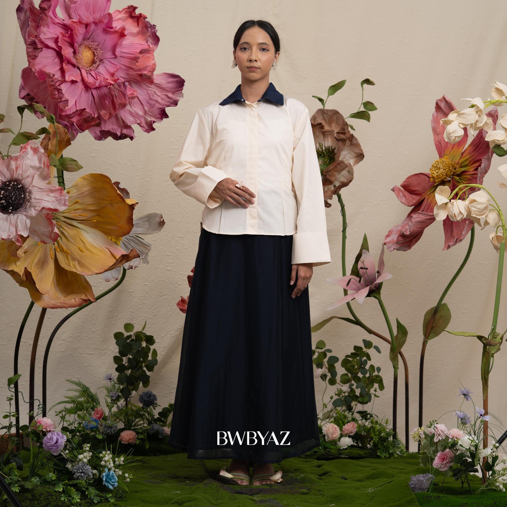 BWBYAZ -  BRISYA FITTED SHIRT (READY STOCK)