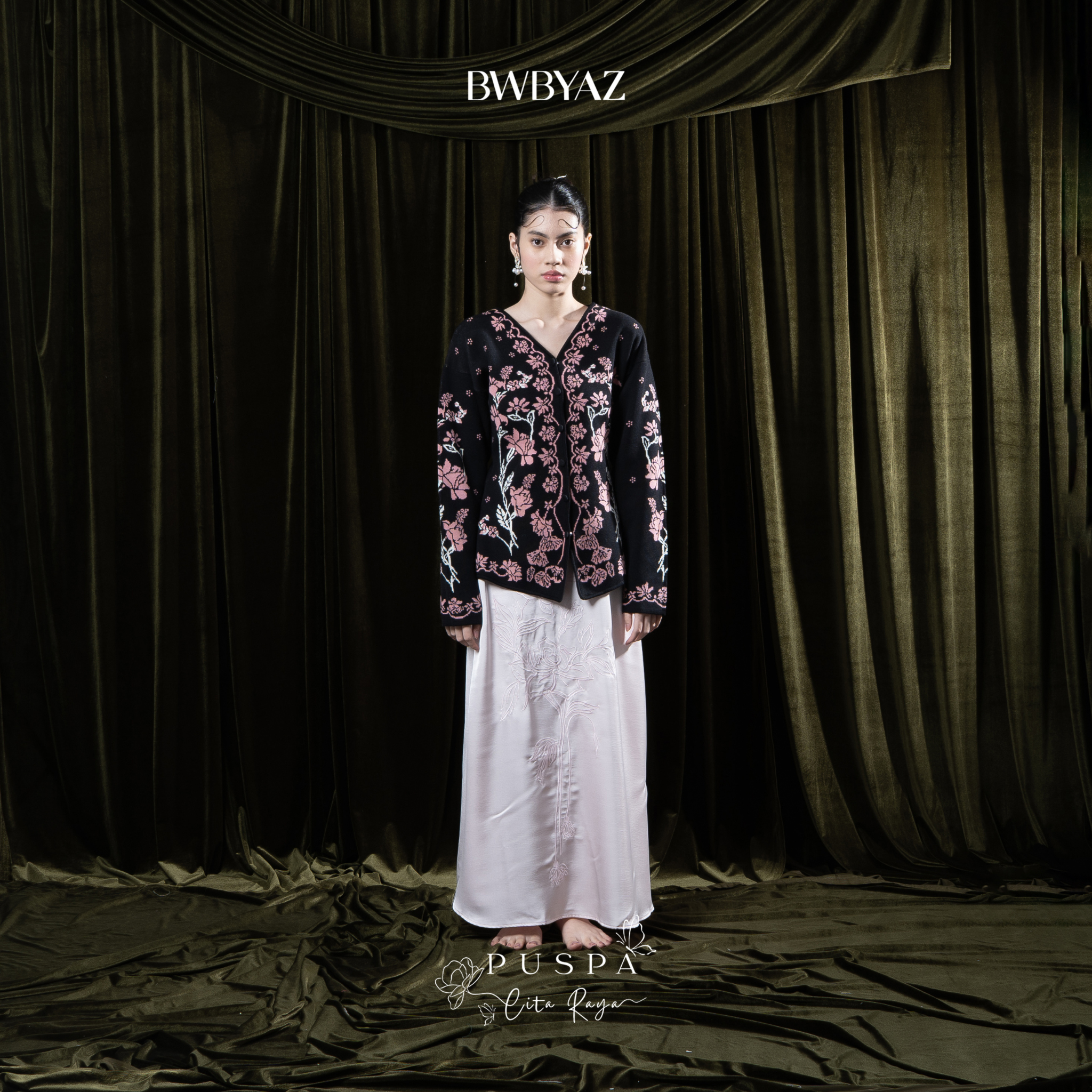 BWBYAZ - PUSPA CITA RAYA - Nona Danastri Knit Kebaya (READY STOCK)