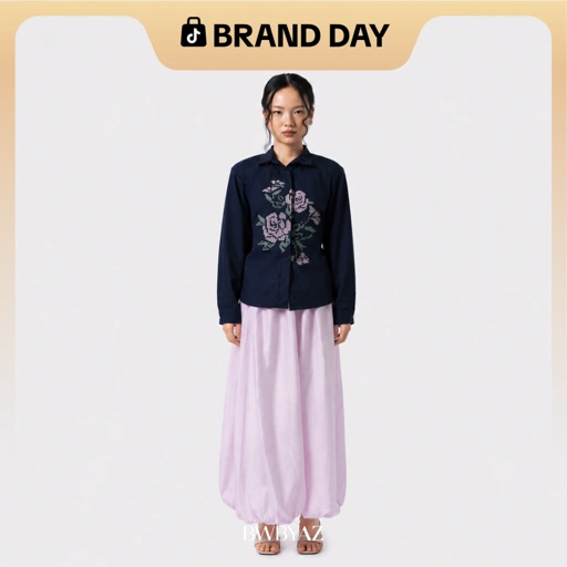 Image of BWBYAZ - Varette Embroidery Shirt (READY STOCK).