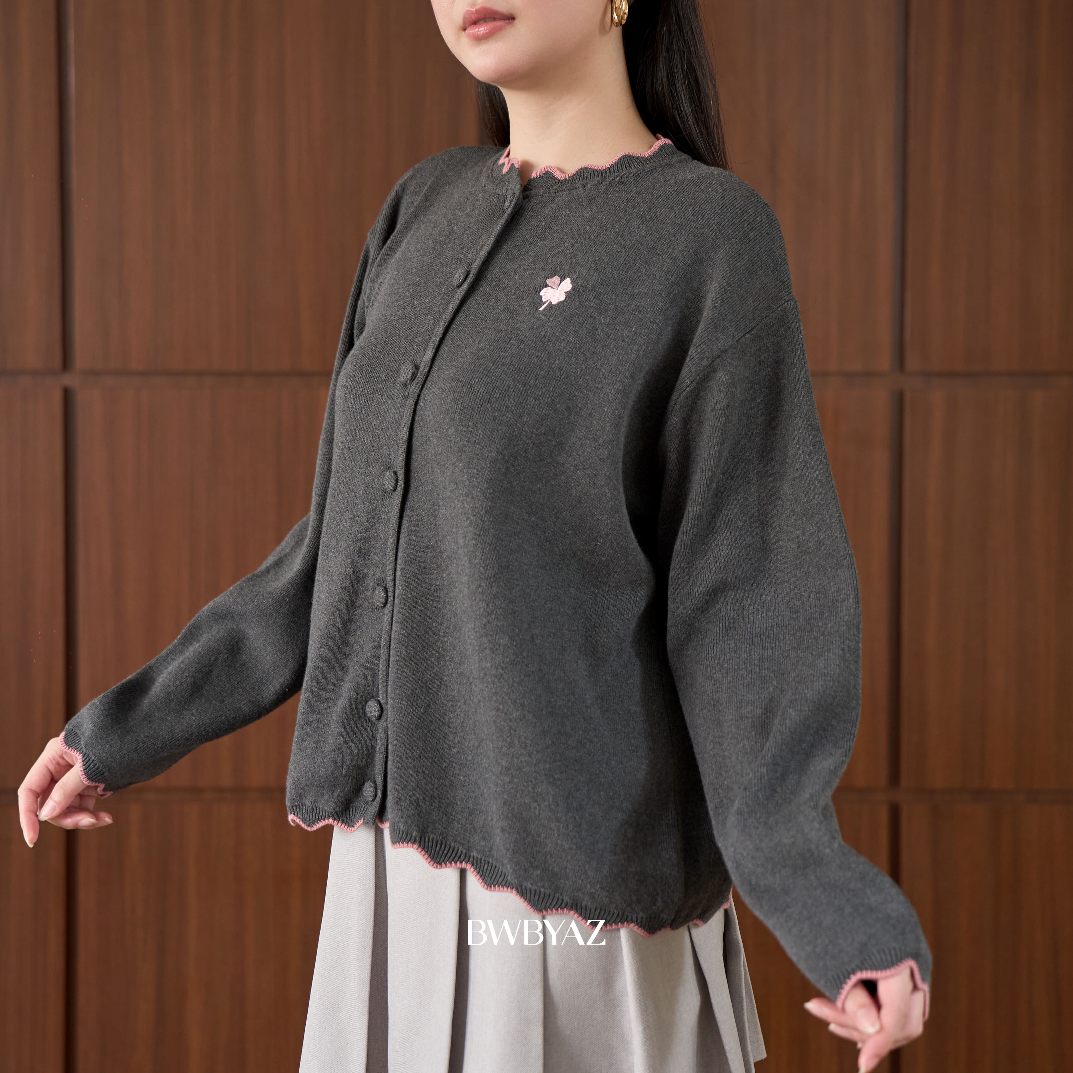 BWBYAZ - Becca Scallop Cardigan