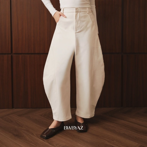 BWBYAZ - Riley Barrel Pants (READY STOCK)
