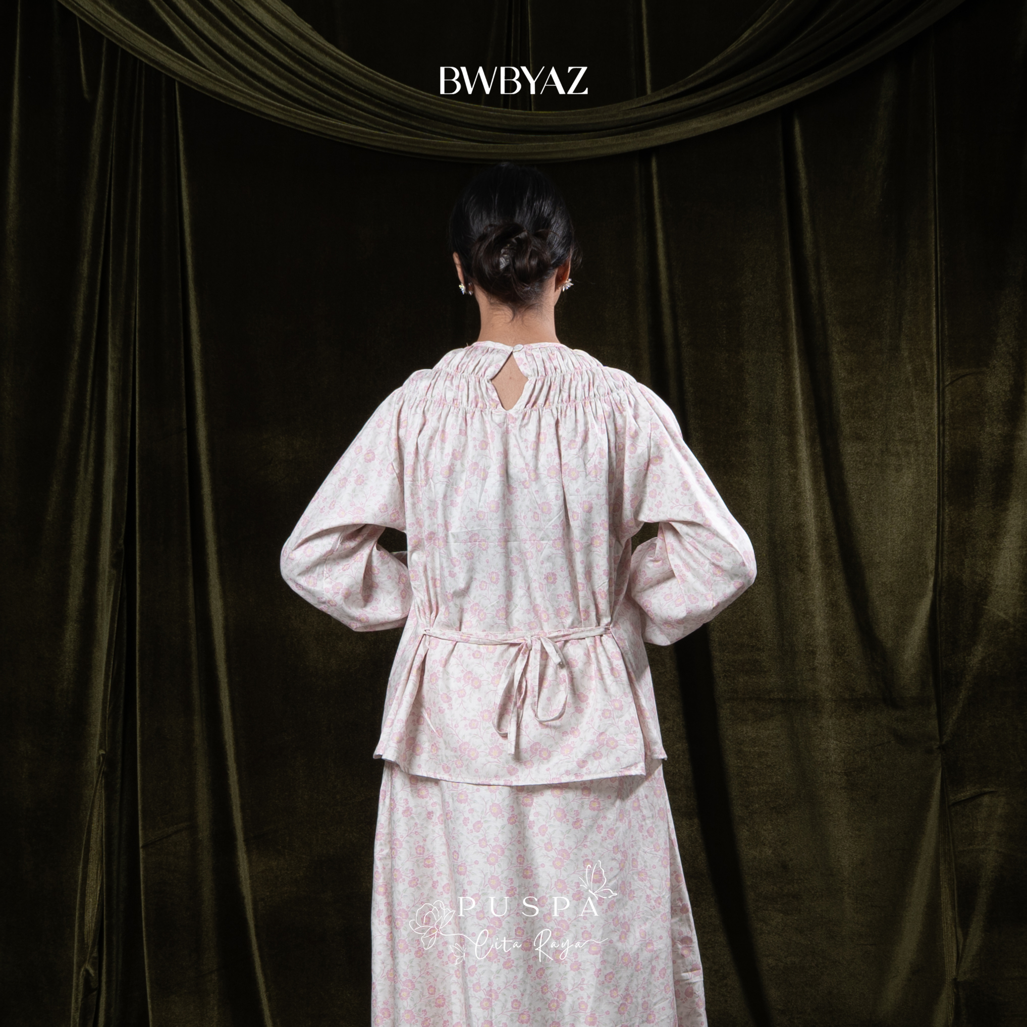 BWBYAZ - PUSPA CITA RAYA - Nona Ayuri Shirred Blouse (READY STOCK)