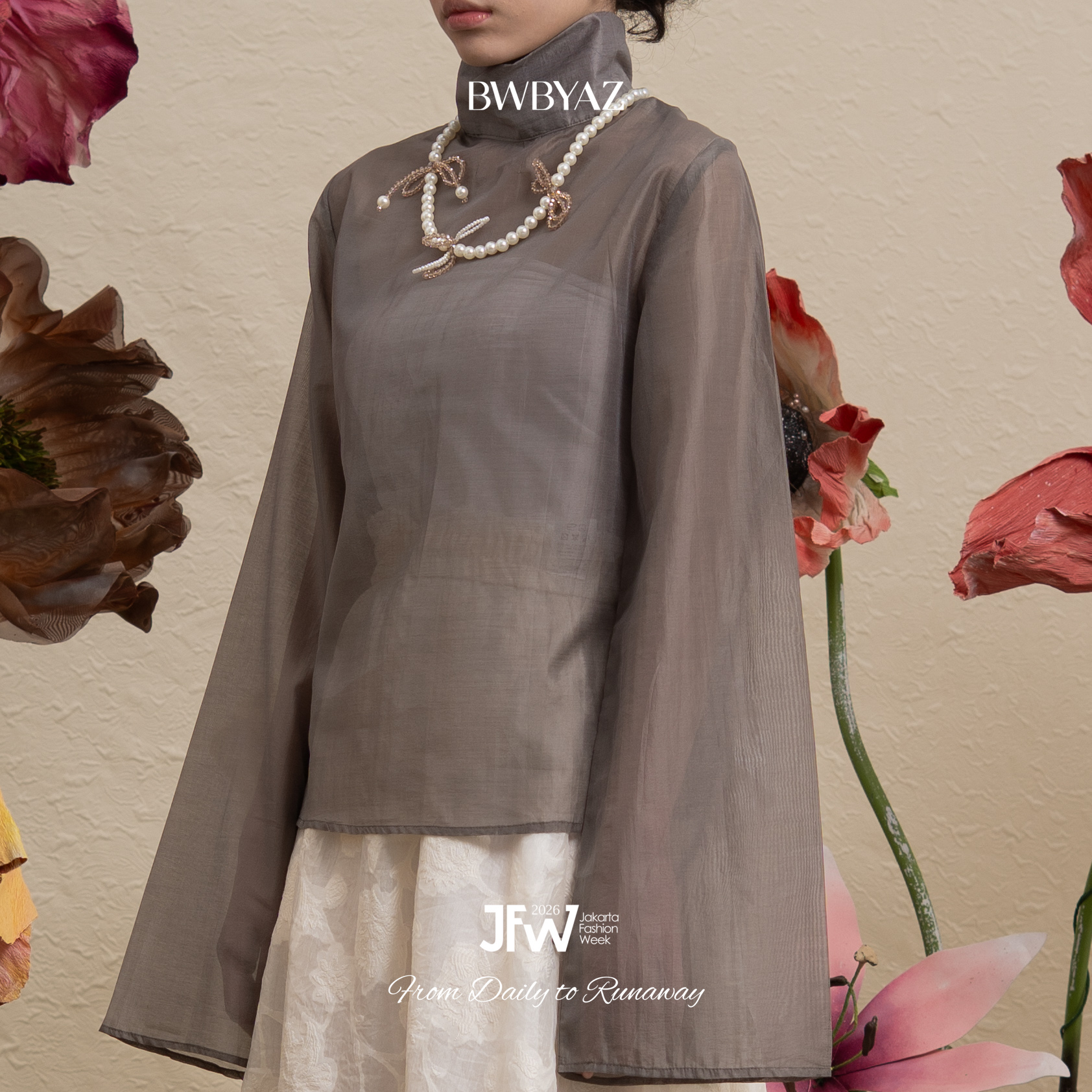 BWBYAZ JFW COLLECTION - Shanara Flare Top (READY STOCK)