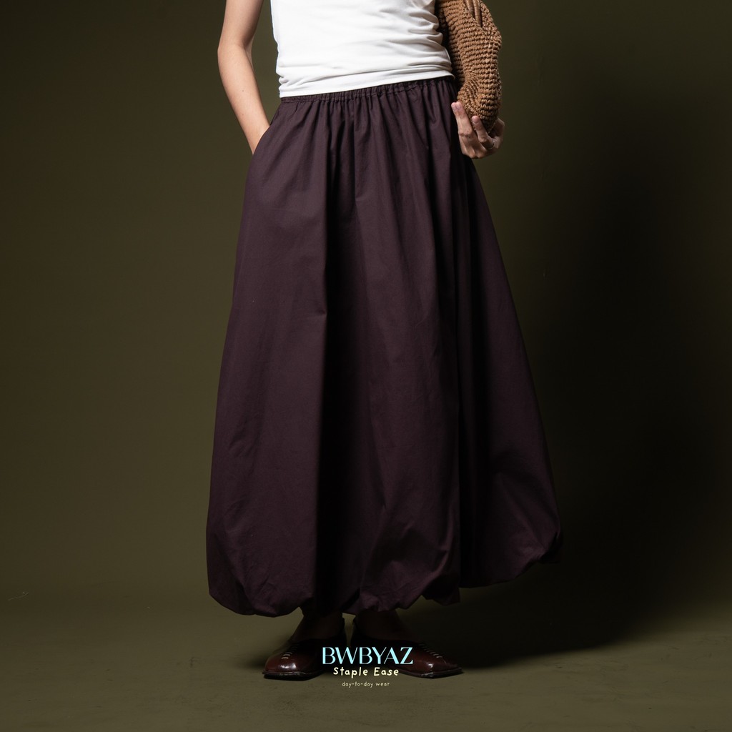 BWBYAZ STAPLE EASE - Leona Baloon Skirt (Long)