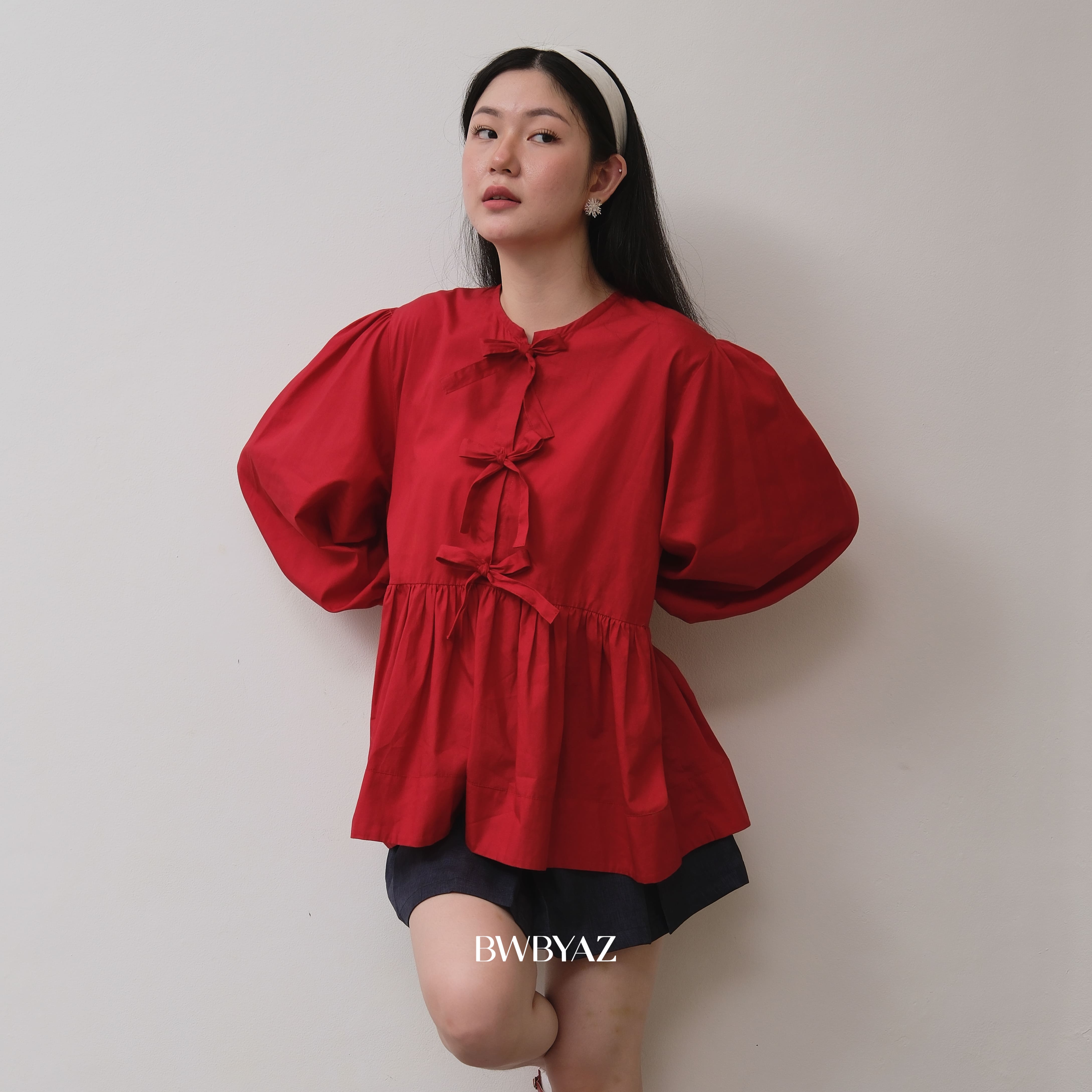 BWBYAZ - Anya Puffy Blouse (READY STOCK)