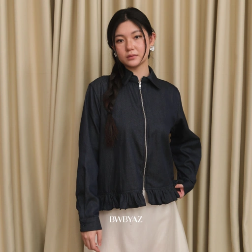 BWBYAZ - Friska Ruffle Shirt (READY STOCK)