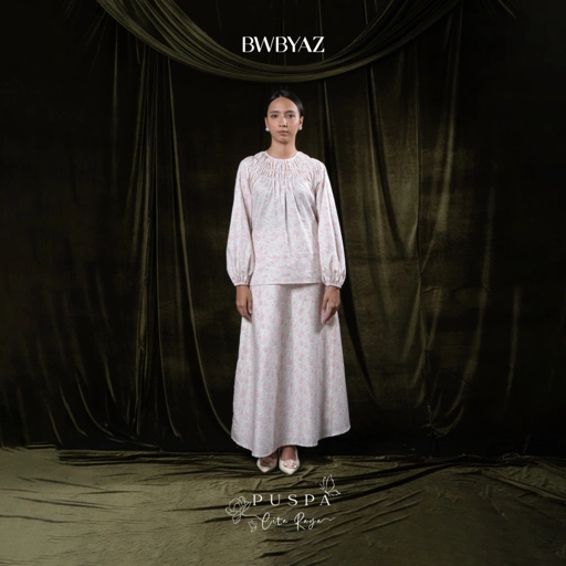 Image of BWBYAZ - PUSPA CITA RAYA - Nona Ayuri Shirred Blouse (READY STOCK)