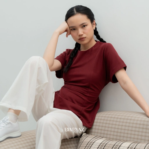 BWBYAZ - Zoe Peplum Shortsleeve