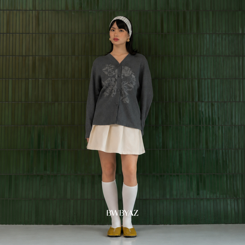 BWBYAZ - Rosetta Knit Cardigan (READY STOCK)