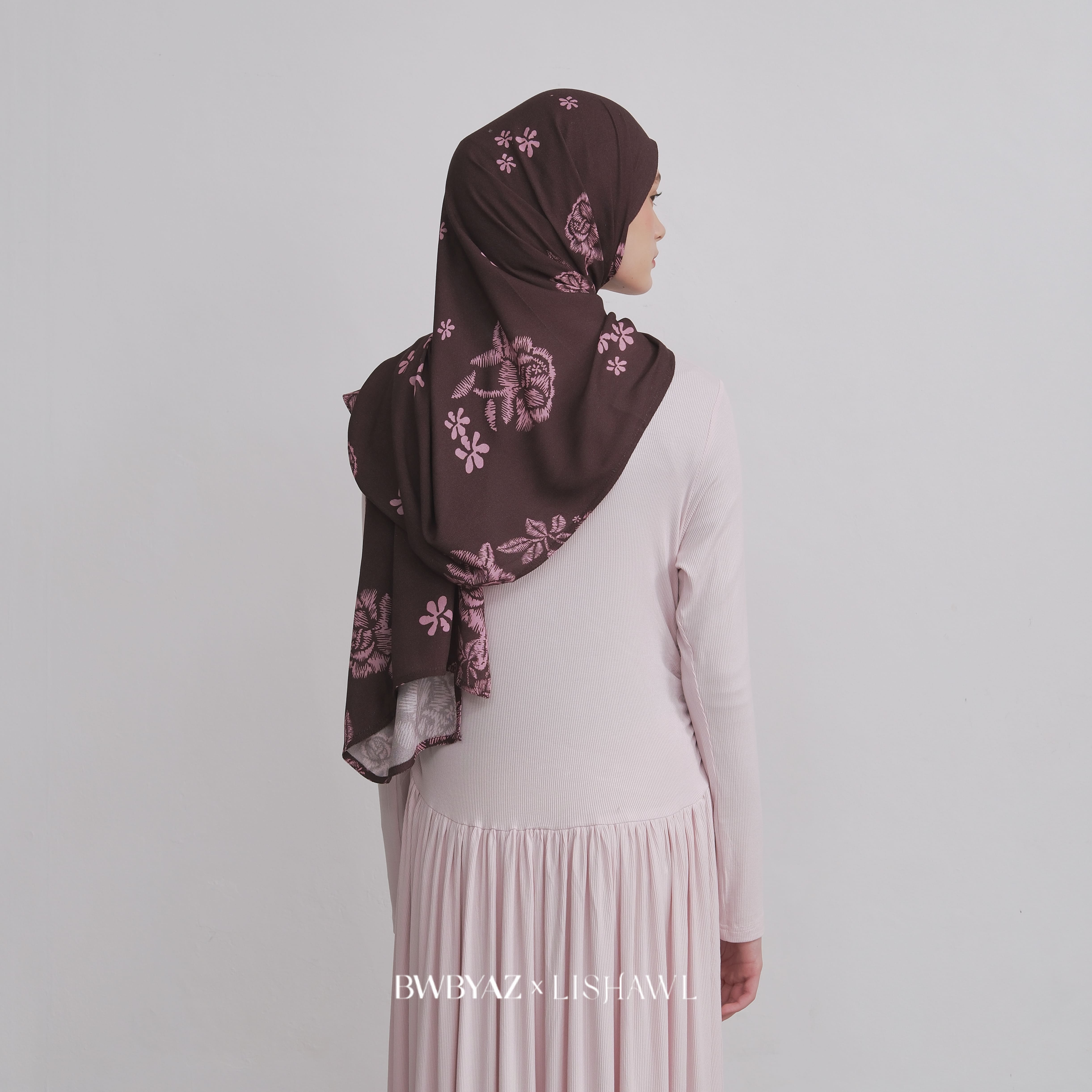 LISHAWL - Flower Blossom Scarf (READY STOCK)