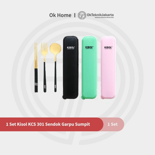 Image of OK HOME - 1 SET ALAT MAKAN PORTABLE - CUTLERY SET 