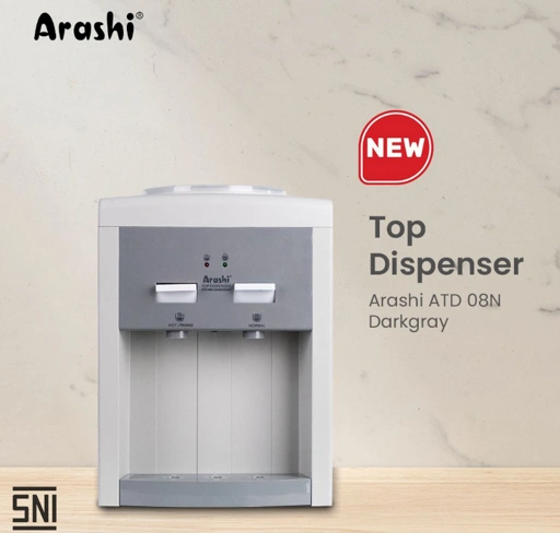 Image of ARASHI - DISPENSER GALON ATAS - ATD 08N - ABU ABU