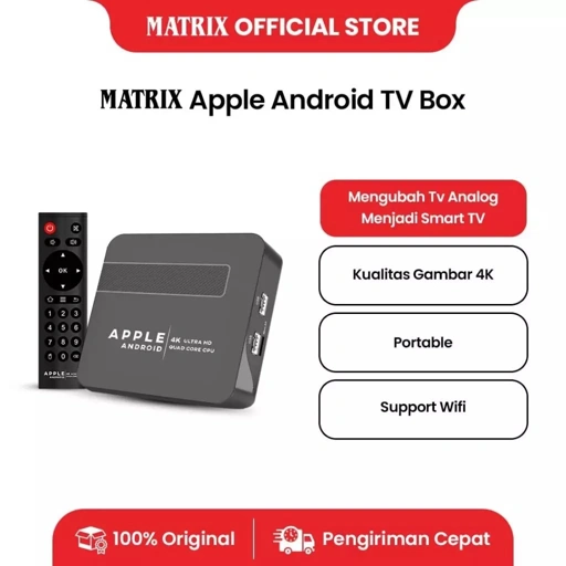 Image of MATRIX -  Apple Android TV Box - Android 10 Ram 2gb WiFi Android TV