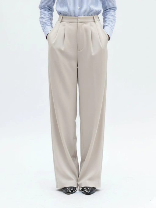 Celana High Waist Wanita Loose Pants Korea Style
