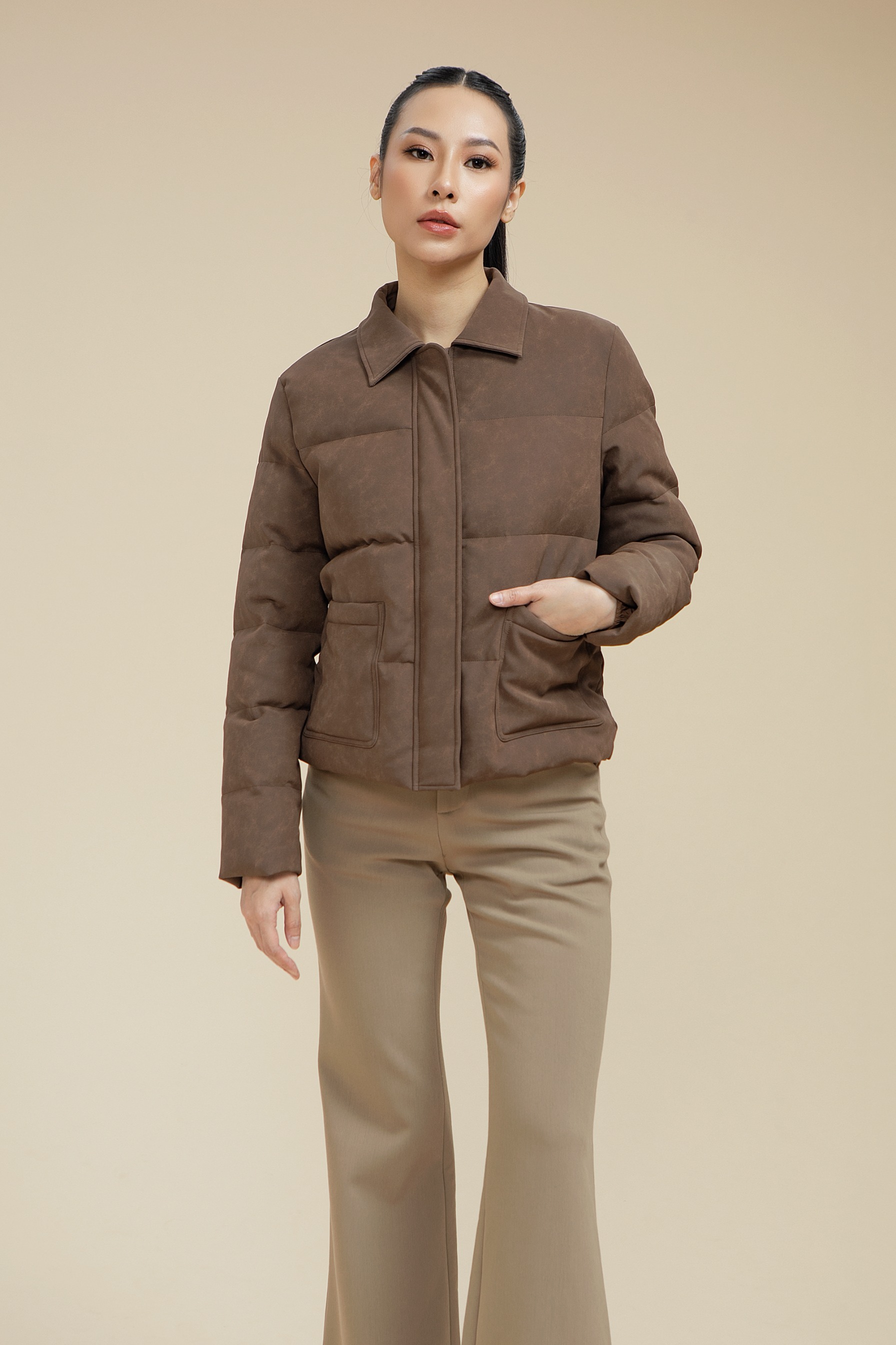 READY STOCK SUEDE LONG JACKET