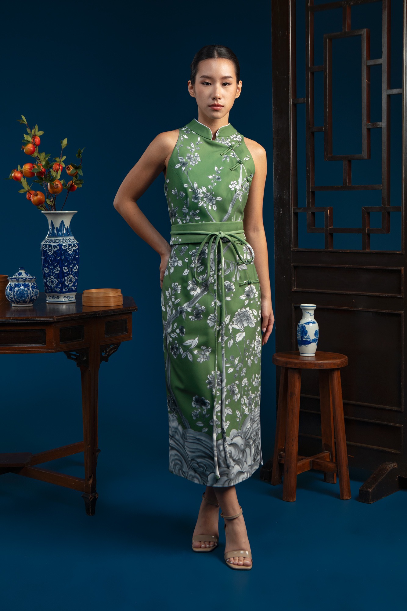 XI HUA DRESS OLIVE PO Start Shipping End of January