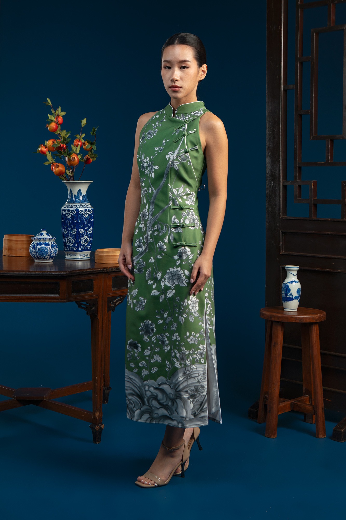 XI HUA DRESS OLIVE PO Start Shipping End of January