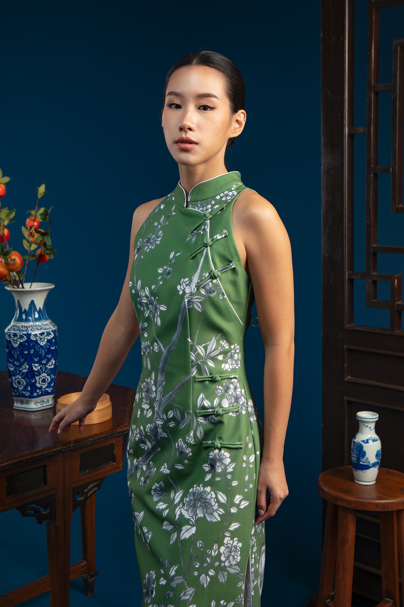 XI HUA DRESS OLIVE PO Start Shipping End of January