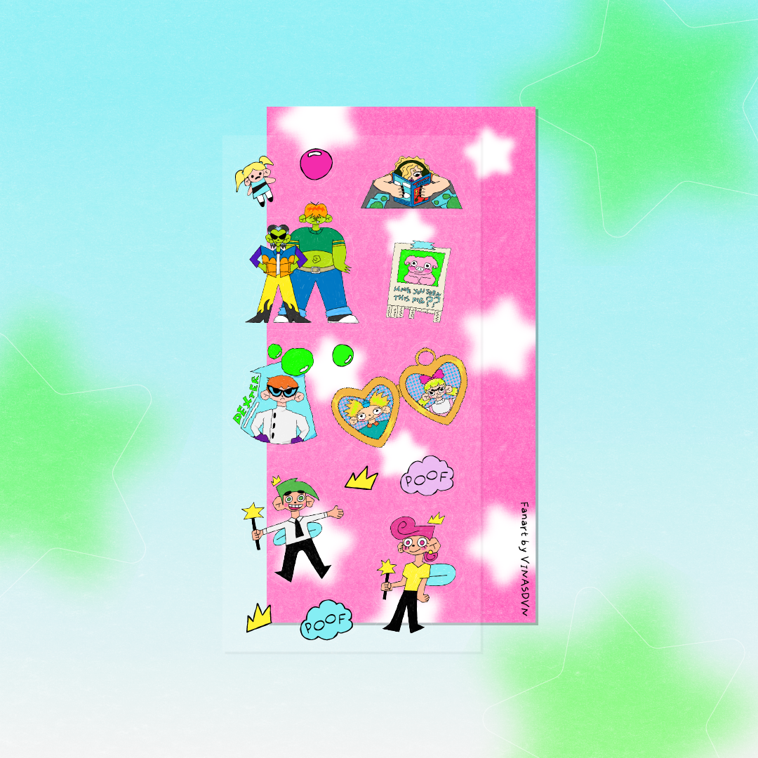 [Fanart] Sticker Sheet – Game and TV Show